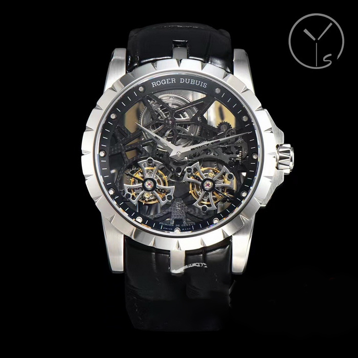 Giới thiệu về chiếc đồng hồ Tourbilon đôi ROGER DUBUIS Roger Dolby King series RDDBEX0396 Rep 1:1