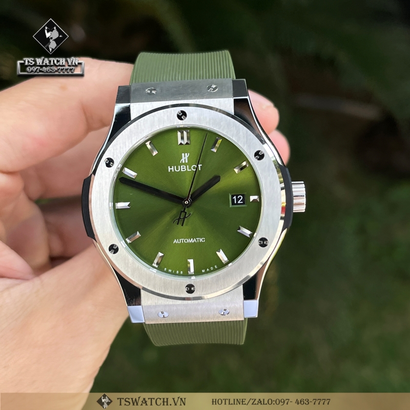 Hublot Classic Fusion Titanium Green 42mm New 2022 Rep 11