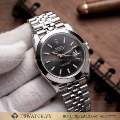 Rolex DateJust 41MM 126334 Rhodium Dial Steel Oyter Perpetual Install Genuine Accessories Rep 1:1