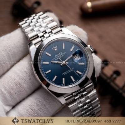 Rolex DateJust 41MM 126334 Blue Dial Steel Oyter Perpetual Install Genuine Accessories Rep 1:1
