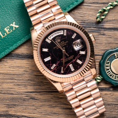 Rolex Day-Date 40 Rose Gold Eisenkiesel 228235 Rep 1:1