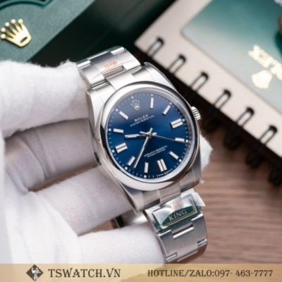 Rolex Oyster Perpetual 41MM 126300 Stainless Steel Blue Index Dial King factory Rep 1:1