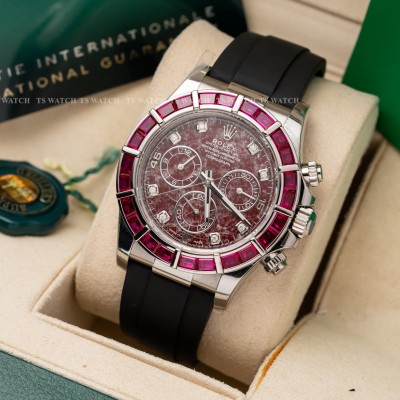 Đồng hồ Rolex Cosmograph Daytona 116589 Mặt Số Rubellite Rep 1:1