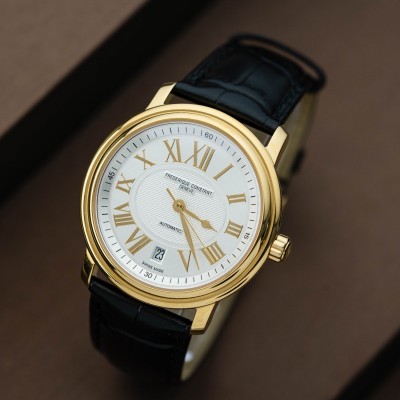 Frederique Constant FC-303M4P5 38mm White Dial Gold Yellow Rep 1:1