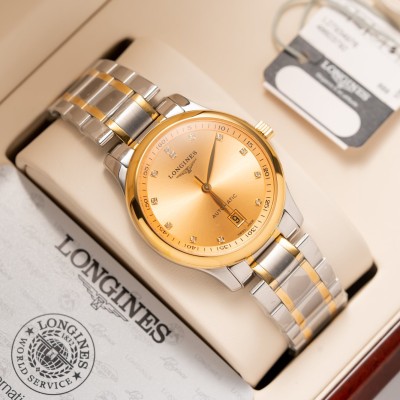 Longines Master Collection 38.5MM L2.628.5.37.7 Gold Dial Steel & Gold Rep 1:1