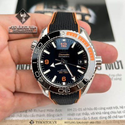 Omega Seamaster Planet Ocean 600M Co-Axial 43.5mm Stainless Steel Black Dial Rubber Strap Rep 1:1
