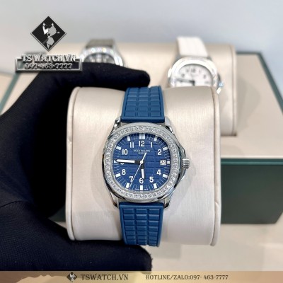 Patek Philippe Aquanaut 5067 Blue Arabic Diamond Bezel JJF Factory Rep 1:1