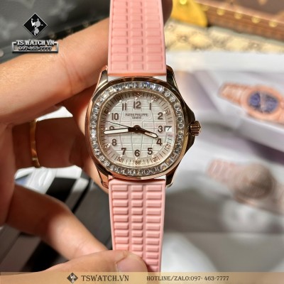 Patek Philippe Aquanaut 5072R-001 35.6MM Mother Of Pearl Dial Rubber Strap Rep 1:1