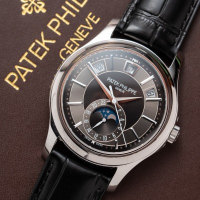 Patek Philippe Complications Annual Calendar White Gold Watch 5205 Rep 1:1