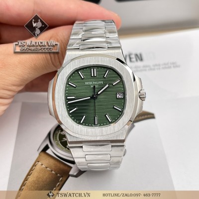 Patek Philippe Nautilus 5711 40MM Olive Green Dial Stainless Steel Rep 1:1