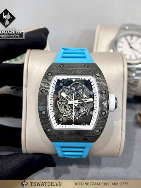 Richard Mille RM 055 Yas Marina (Limited 50 piece) Vỏ Carbon Đen New 2022 Replica ZF Factory