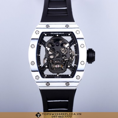 Richard Mille RM 52-01 White Carbon Skull nhà máy JB