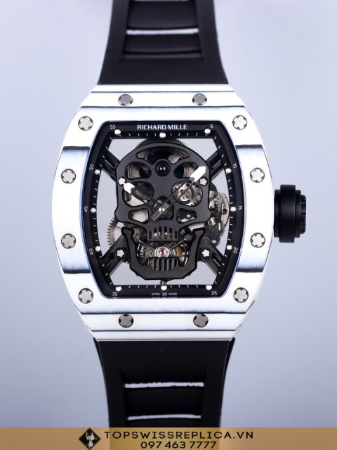 Richard Mille RM 52-01 White Carbon Skull nhà máy JB
