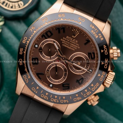 Rolex Cosmograph Daytona 116515LN 40MM Brown Dial Crafted in 18K Rose Gold Rep 1:1