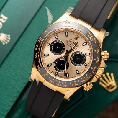 Rolex Cosmograph Daytona 40MM 116518LN Champagne Dial Clean Factory Rep 1:1