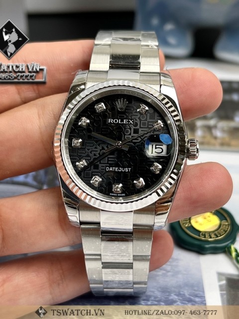 Rolex Datejust 126234 Replica 36mm Black 3D DJ factory Best quality 1:1