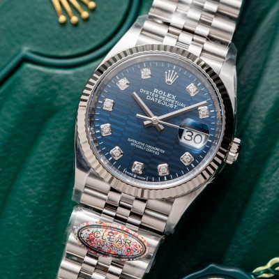 Rolex DateJust 36MM 126234 Blue Dial OysterSteel EW Factory Rep 1:1