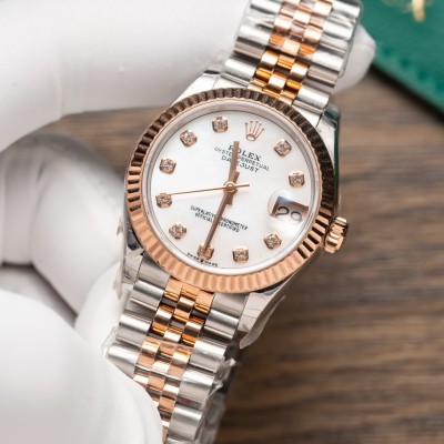 Rolex DateJust Ladies 31 278271 White Dial OyterSteel And Everose Gold GM Factory Rep 1:1