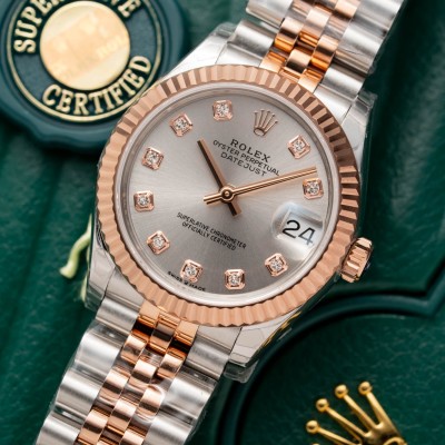 Rolex Datejust Ladies 31 278271 Rose Gold Dial Steel and Rose Gold 18K Rep 1:1