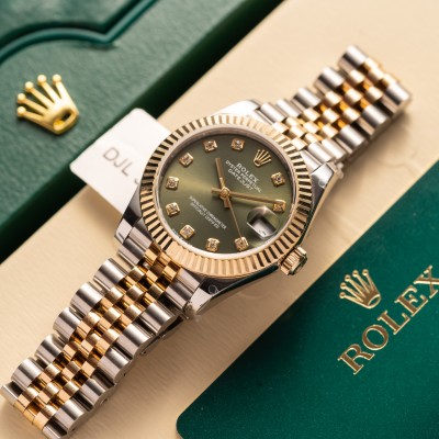 Rolex Datejust Ladies 31MM 278273 Olive Green Dial Steel & Gold 18K Rep 1:1